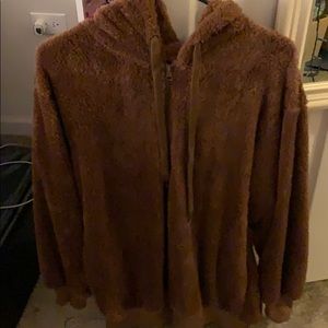 Sherpa zipper jacket